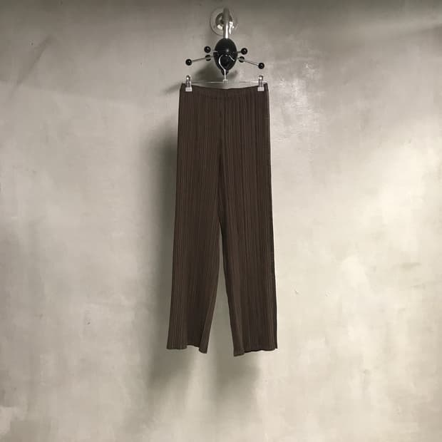 이세이 미야케 플리츠 팬츠 브라운 4(W)