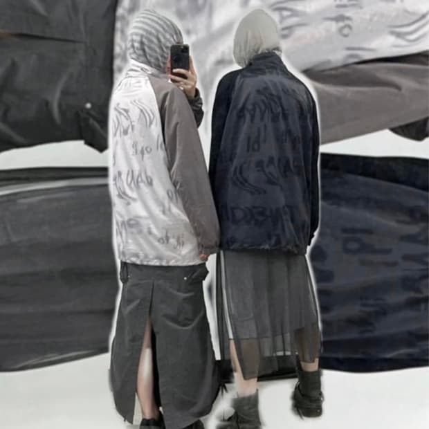 탠스댄스 파히섬 바람막이 그레이