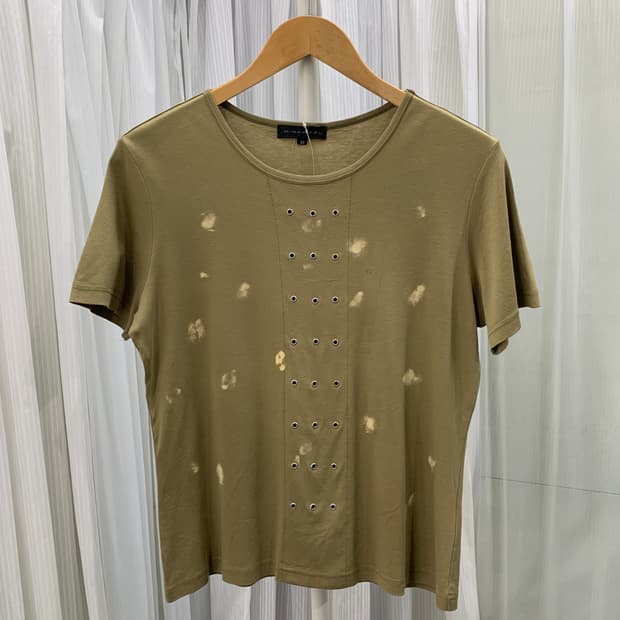 AIRPAPEL 빈티지 아일렛 반팔티 1502