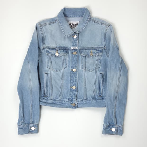 마리떼프랑소와저버 코튼 크롭 데님자켓 연청-중청 (S)