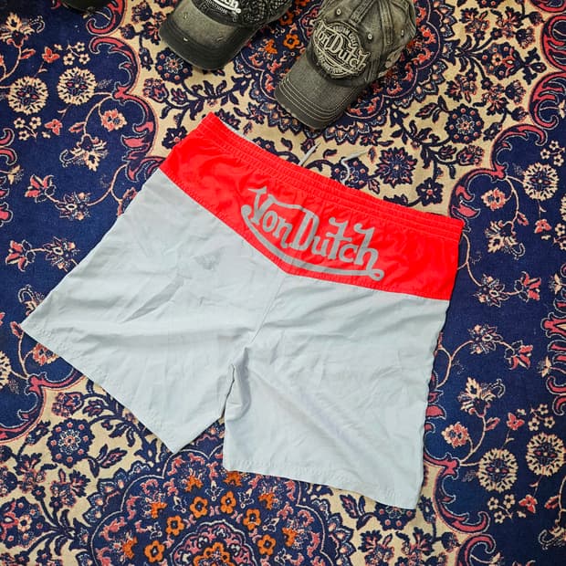 본터치(Vondutch) 00's 빽 레터링 반바지 쇼츠