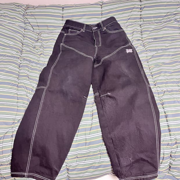 브라운 브레스 벌룬 데님 팬츠