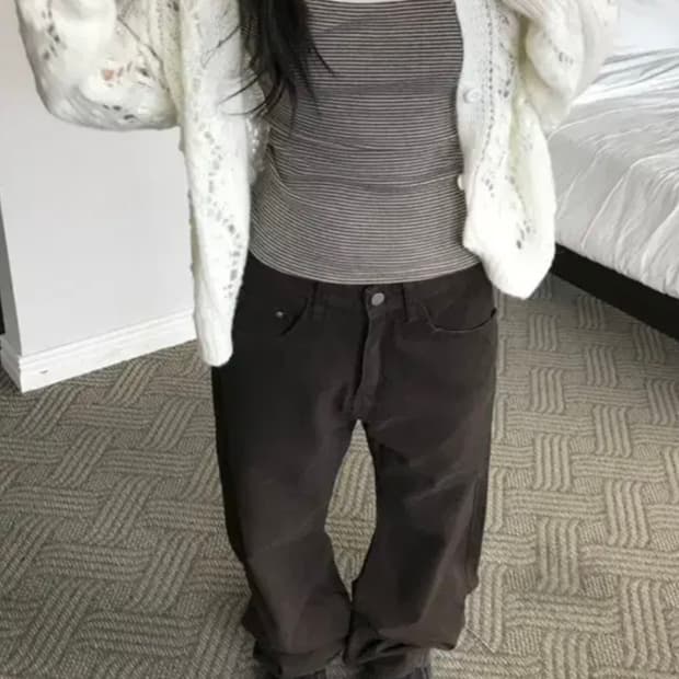 헤비브 푸딩 니트 가디건 PUDDING KNIT CARDIGAN