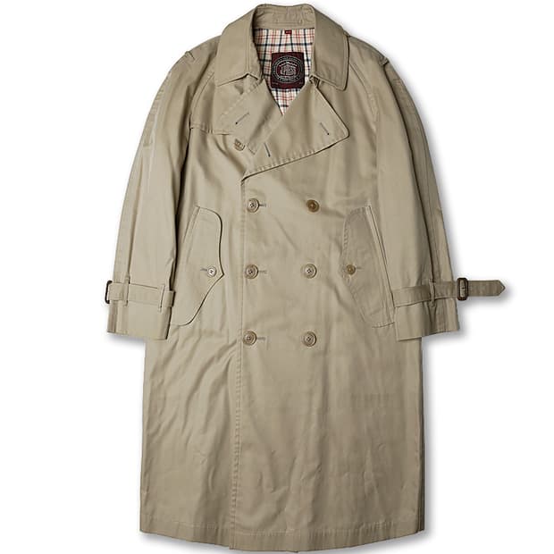 제이프레스 [J. Press] 베이지 코튼 클래식 핏 레글런 트렌치 코트