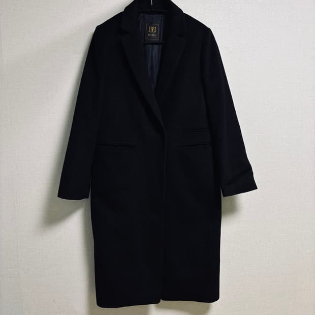 BCBG MONOGRAM MTR 캐시미어 100% 블렌드 롱 코트