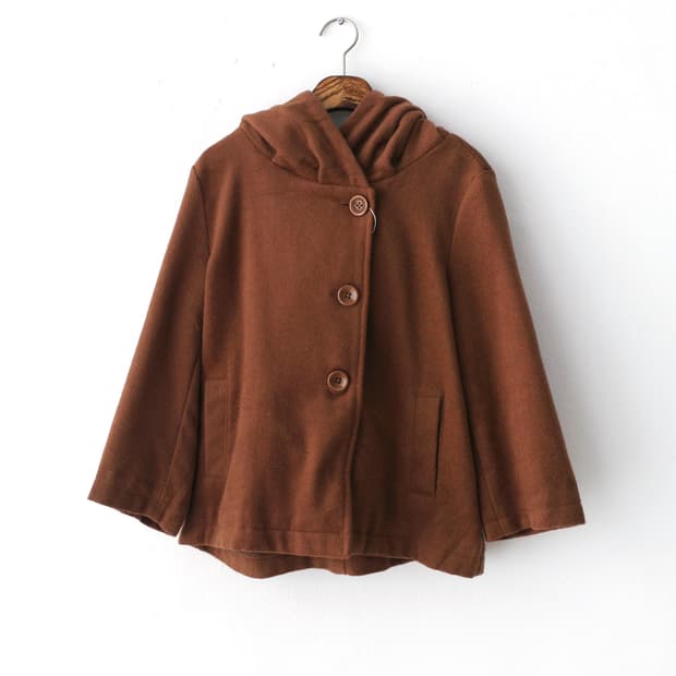 short hood coat