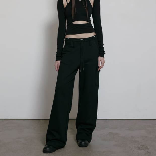 보헤미안서울 로고밴드팬츠  LOGO BAND WIDE PANTS