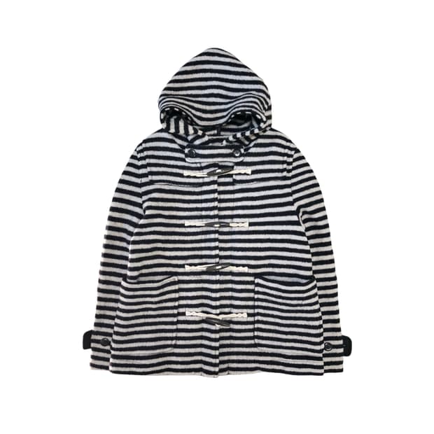 스트라이프 떡볶이 더플 코트