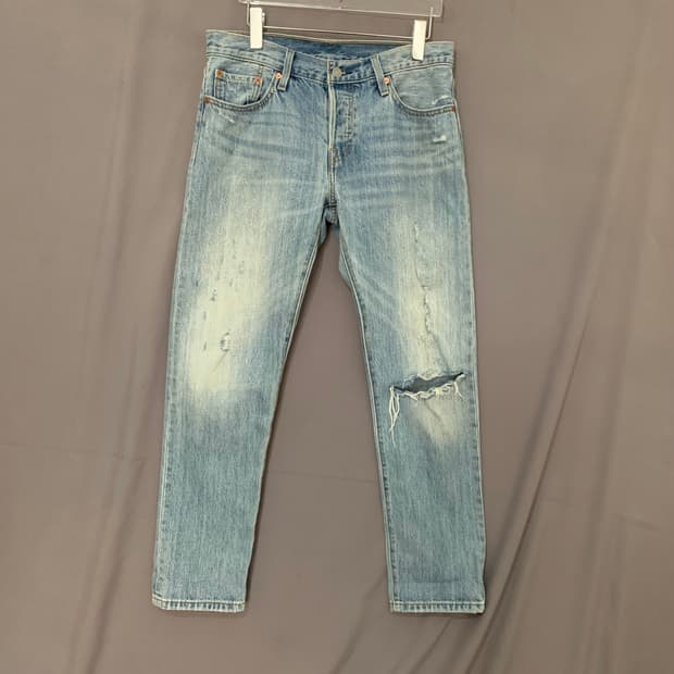 26인치 리바이스 501 데미지 디스트로이드 데님 청바지