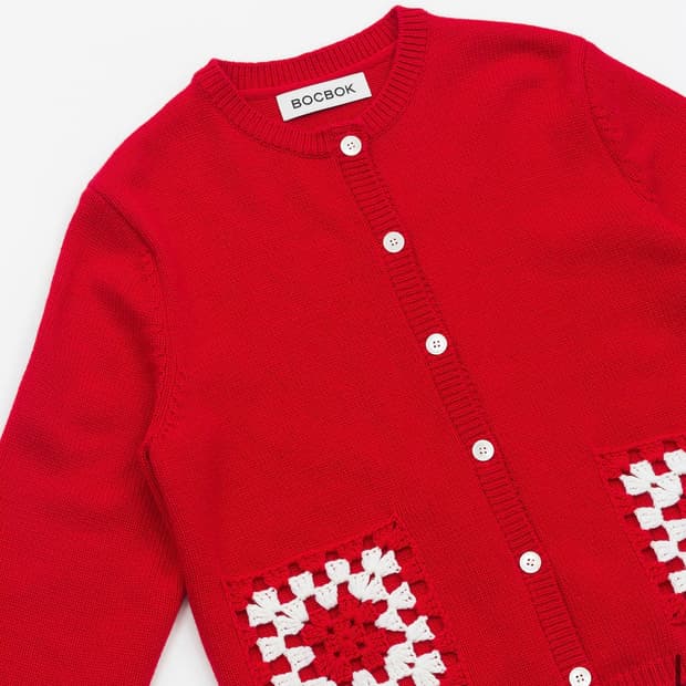 실사o 복복 순희 가디건 레드 M