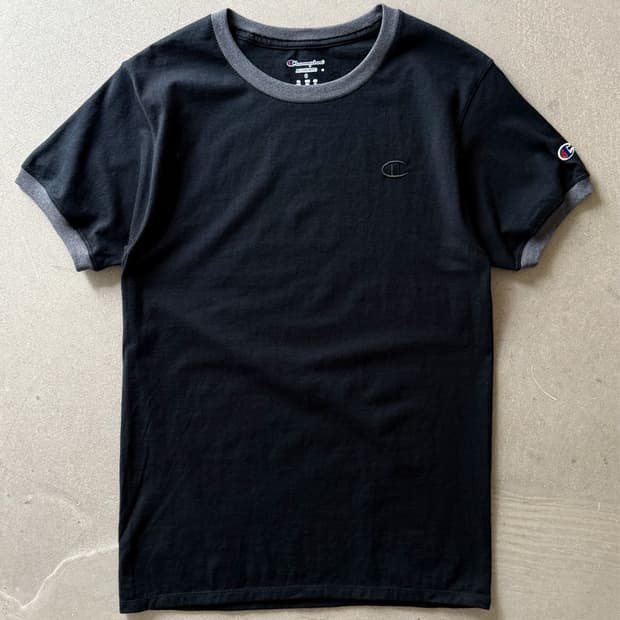 Champion Black Ringer T-Shirt