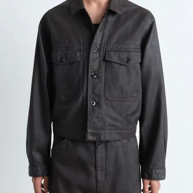 [50]르메르 샤이닝 코팅 트러커 데님 자켓