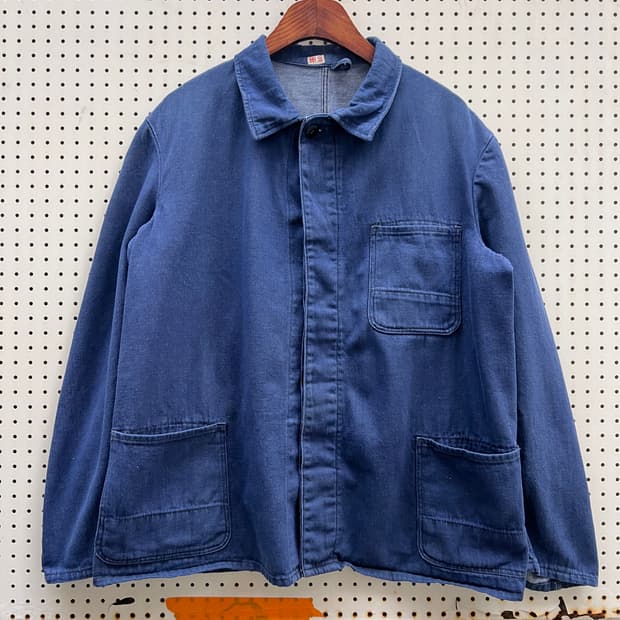 OLD VINTAGE DENIM FRENCH WORK 빈티지프렌치워크자켓