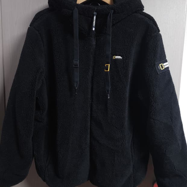 내셔널지오그래픽 플리스 후드집업 자켓, 2XL