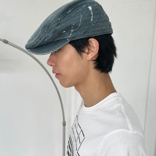 디젤 디스트레스 페인팅 헌팅캡