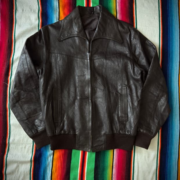 70s Sheepskin Hippie Leather jacket