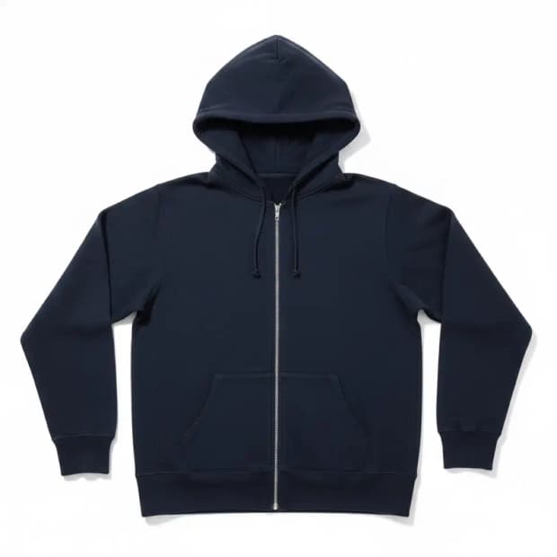 슈프림 15FW 펠트로고 네이비 후드집업 스몰
