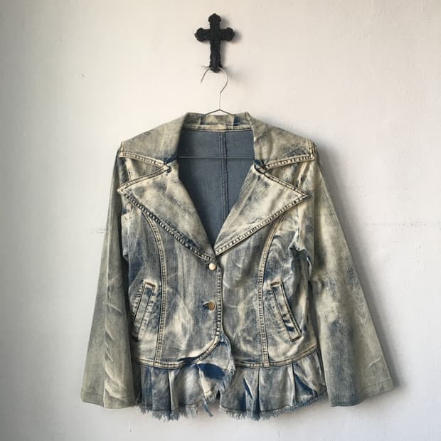 Dyed denim jacket