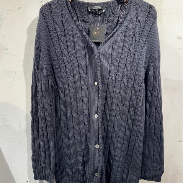 Max Mara navy cardigan
