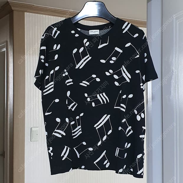 생로랑 음표 티셔츠