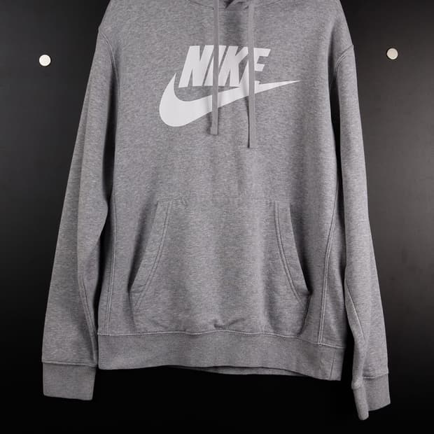 나이키 그레이 빅로고 후드티
