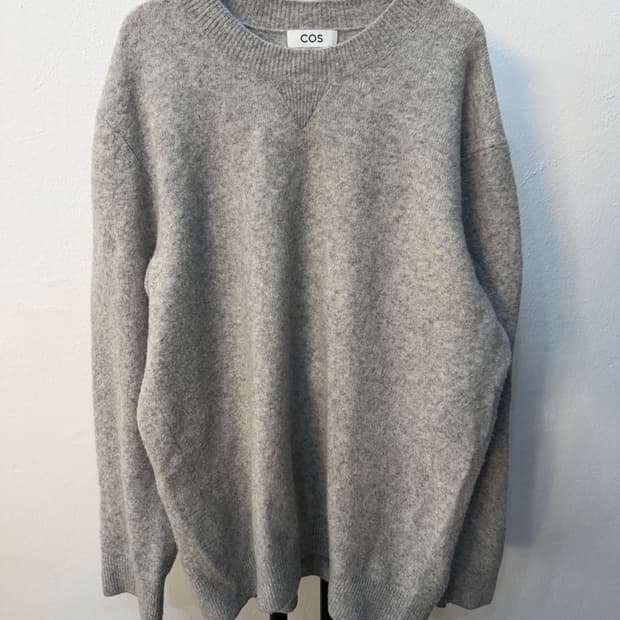 정품) COS 코스 남성 오버핏 그레이 니트 S