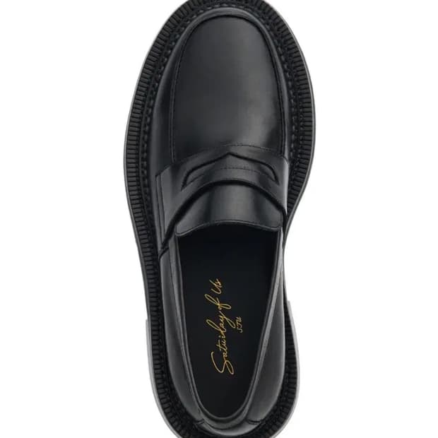 (구매) STU 로퍼 블랙, 블랙 스웨이드