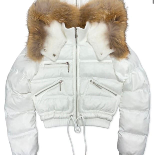 페일제이드 라쿤 후드 패딩 화이트