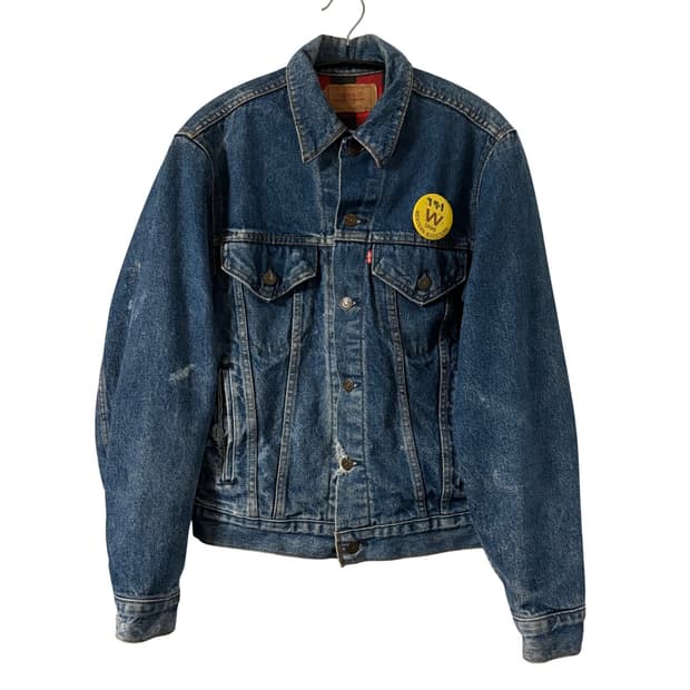 80s 리바이스 체크안감 3세대 데님 트러커 자켓 36