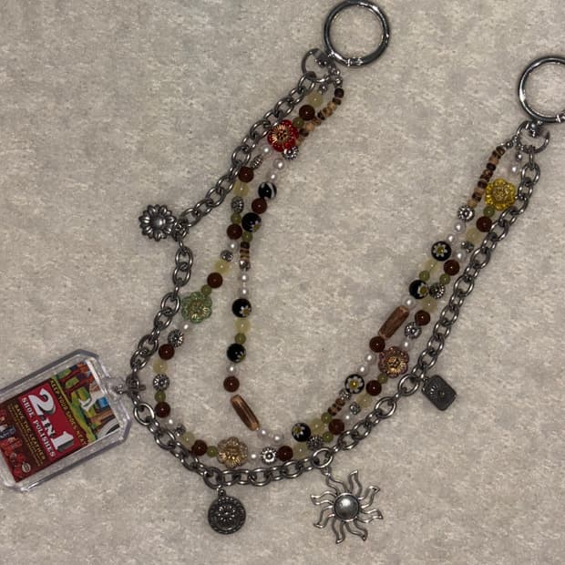 빈티지 바지 키체인