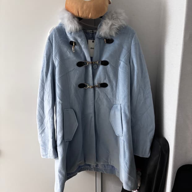 GRL 베이비블루 케이프 코트