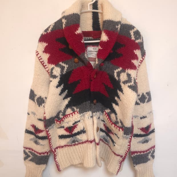 파라점퍼스 핸드메이드 니트 가디건 S