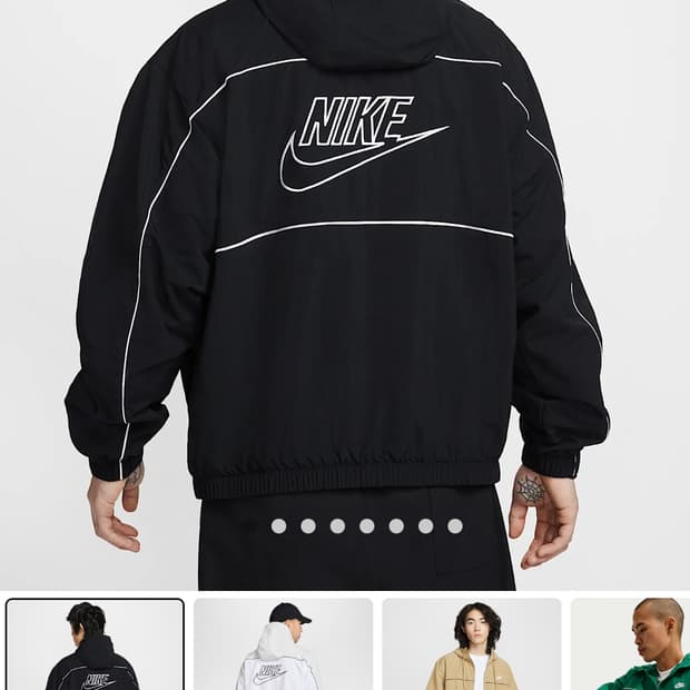 나이키 클럽 후드 바람막이(L)/(100)