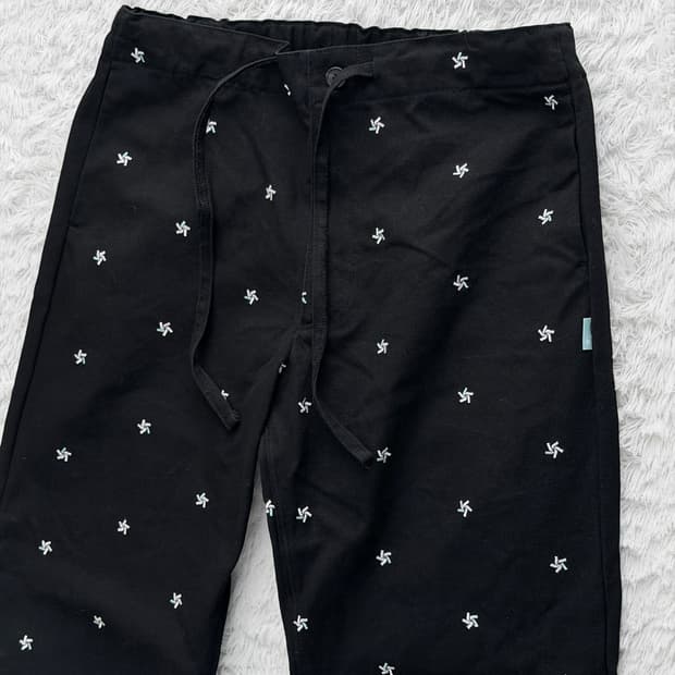 Mmlg 별 패턴 검정 바지 L