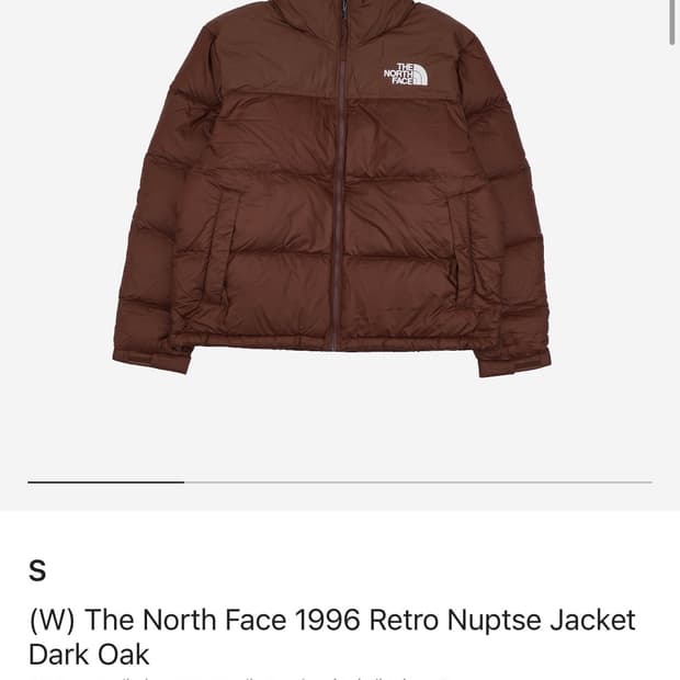 노스페이스 1996 레트로 눕시 자켓 다크 오크