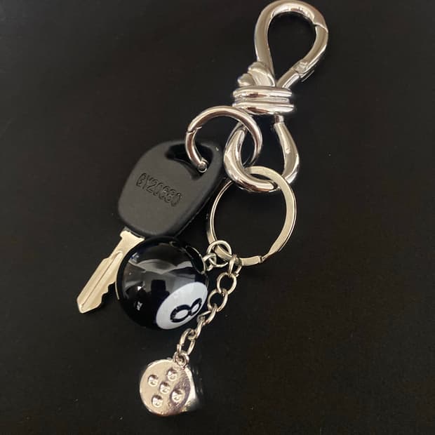 트위스트 매듭 카라비너 키링