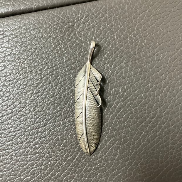 네이티브 아메리칸 실버 깃털 팬던트