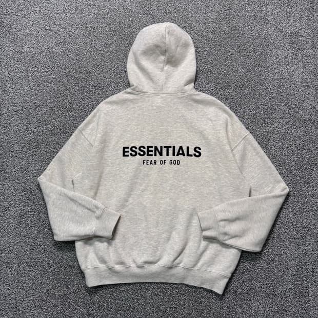 Name : 피오갓에센셜 후면 빅로고 오트밀 오버핏 후드티 :) 