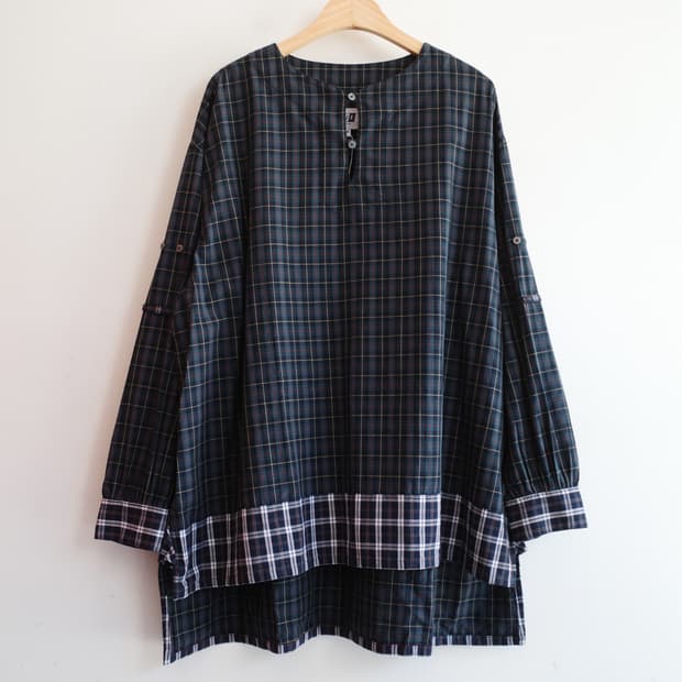 AIE by 네펜데스 뉴욕 체크패턴 투웨이 롱셔츠 (MADE IN USA