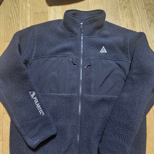 나이키 acg 아크틱 울프 블랙 플리스 후리스 자켓 쉐르파