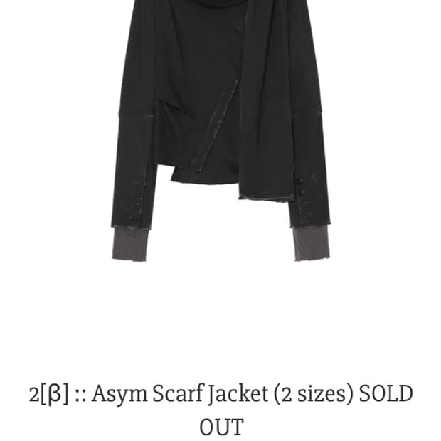 Harteordem asym scarf jacket