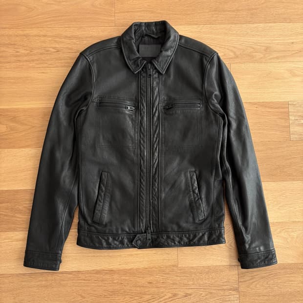 올세인츠 라크 레더 가죽 자켓 xs(90)