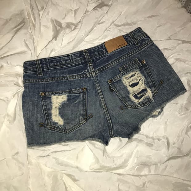 Vintage 빈티지 와투케 데님 갸루 핫팬츠