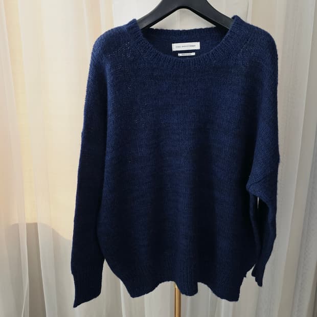 이자벨 마랑 네이비 알파카 여성  니트 스웨터