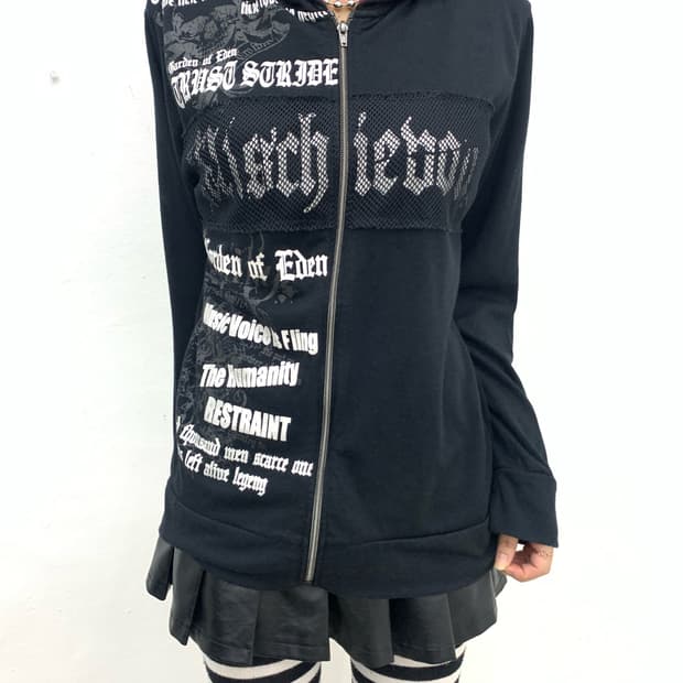 Beamere punk detail hoodie 
