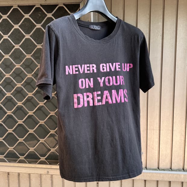 NONE vintage lettering tee