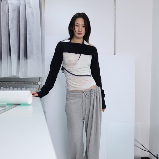 울리카상투스 curtain jersey pants