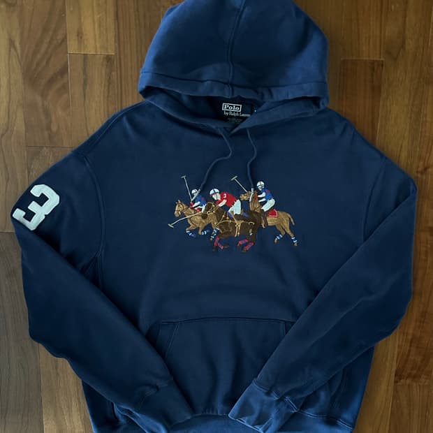 폴로 랄프로렌 트리플 빅포니 후드티 M