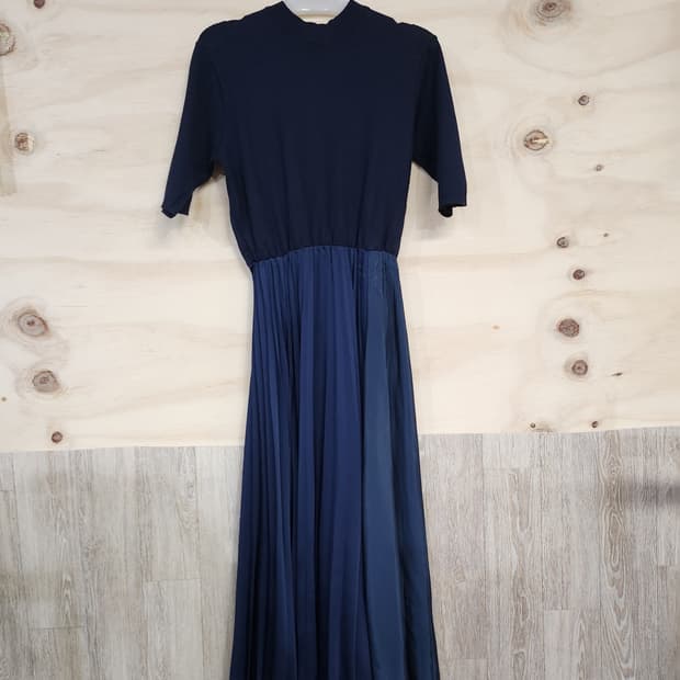 561) 여성 플리츠 번팔 롱 원피스