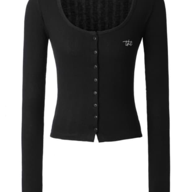 쓰리타임즈 베이비 가디건 블랙